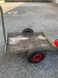 Carrello da Trasporto Manuale Ruote Pneumatiche