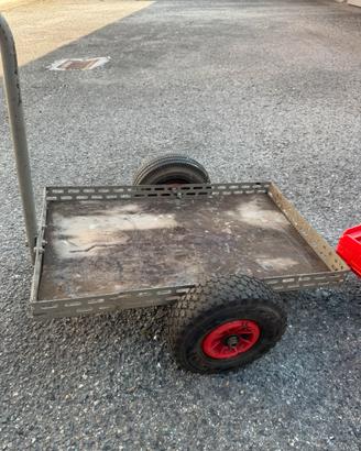 Carrello da Trasporto Manuale Ruote Pneumatiche