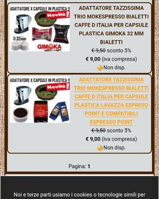 Adattatore capsule compatib. XTazzissima Bialetti