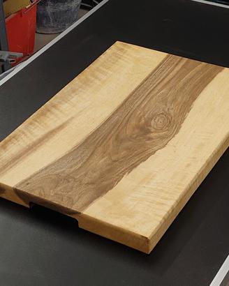 Tagliere legno noce massello