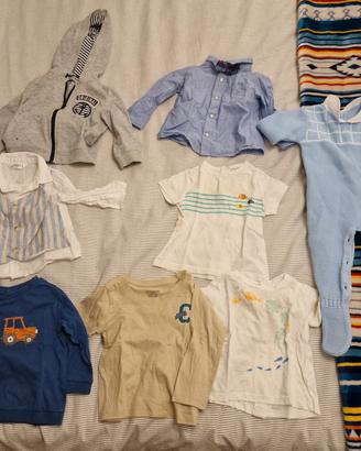 6/9 mesi magliette camice tuta neonato stock