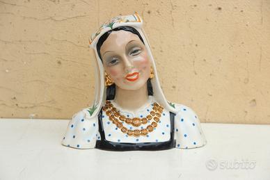 Ciociara mezzobusto in ceramica Cia Manna Torino