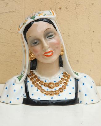 Ciociara mezzobusto in ceramica Cia Manna Torino