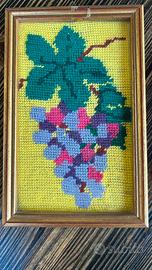 3 quadretti ricamati