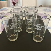 Bicchieri vetro recoaro gingerino