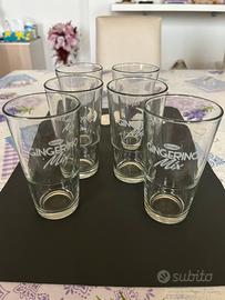 Bicchieri vetro recoaro gingerino