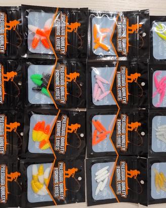 esca da pesca vermi Camole gomma morbida artificia