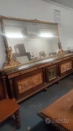 Credenza con Specchiera – Piano in Marmo Verde