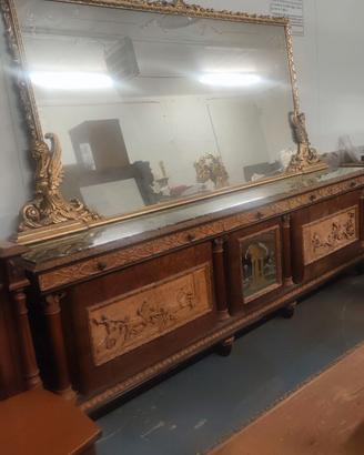 Credenza con Specchiera – Piano in Marmo Verde