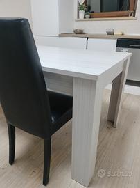 tavolo da cucina allungabile con sedie