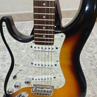 Chitarra mancina mod. RAVEN Manne design