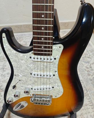 Chitarra mancina mod. RAVEN Manne design
