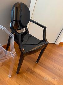 Sedia braccioli Kartell Louis Ghost