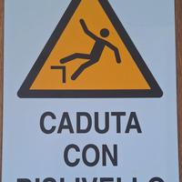 Cartello da cantiere Caduta con dislivello