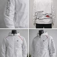 Giacca Lacoste Bianca Taglia Xs AntiVento