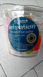 contenitore cubetti ghiaccio colorati +pinzetta 