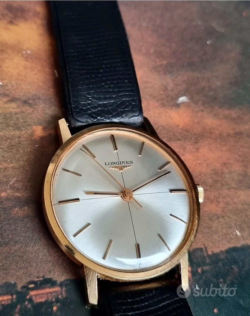 Longines oro 18 kt massiccio vintage Abbigliamento e Accessori