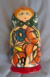 Matrioska originale russa 5 pz