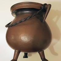 Portavaso o bracere in bronzo