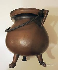 Portavaso o bracere in bronzo