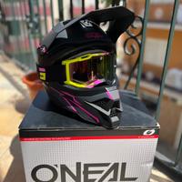 Casco Motocross O'Neal Nuovo di Pacco Misura L