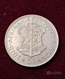 Sud Africa - 5 Shillings 1960 in AG (g 28,22) qFDC