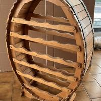 Cantinetta porta bottiglie in legno