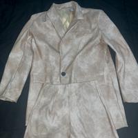 Completo giacca + pantaloncino in ecopelle – NUOVO