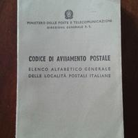 Libro con i Codici di Avviamento Postale del 1967