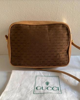 Borsa a tracolla Gucci Vintage anni 80-Tela Micro