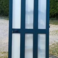 Portone alluminio anodizzato verde