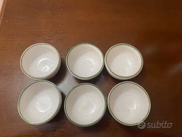 Set 6 Ciotole Ceramica Aperitivo