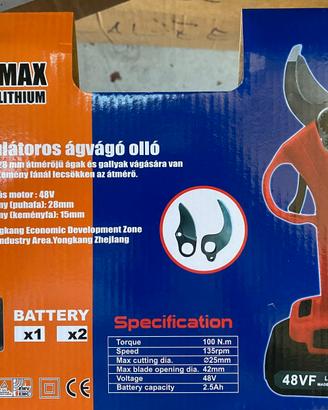 Cesoia elettrica per potatura