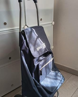 Carrellino spesa Blu/Grigio Gimi -Nuovo-