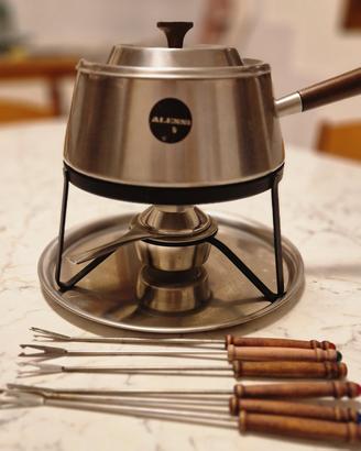 Set fonduta Alessi Vintage anni 70/80 (Mod.2200)