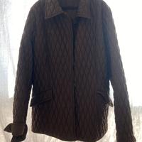 Giacca trapuntata marrone made in italy