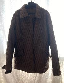 Giacca trapuntata marrone made in italy