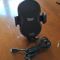 supporto smartphone per auto con ricarica wireless