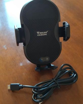 supporto smartphone per auto con ricarica wireless