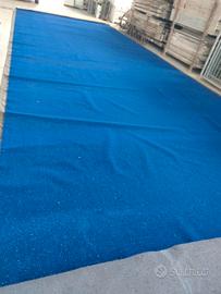 tappeto finta erba sintetico blu cobalto 