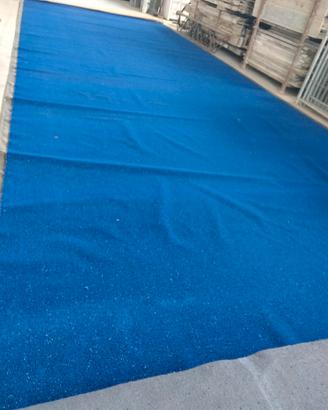tappeto finta erba sintetico blu cobalto 