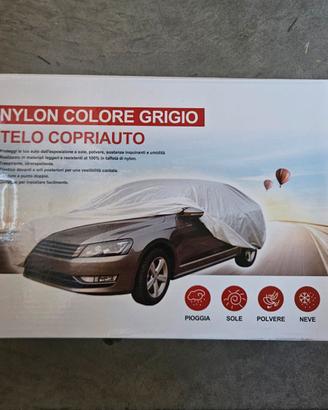 Telo Copriauto Impermeabile in Nylon Grigio -NUOVO