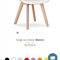 sedie poltrone nuove bianche