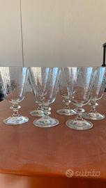 Set 6 bicchieri in cristallo Bohemia Cristal