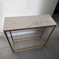 Console marmo oro