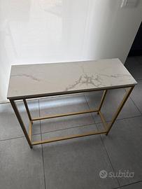 Console marmo oro