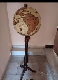 Mappamondo Vintage in legno arredo studio/ufficio