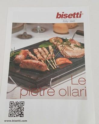 Pietra ollare Bisetti cm.40x25 imballo originale