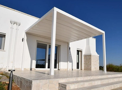 Pergola con TELO TESO mt.3x3 in alluminio