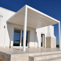 Pergola con TELO TESO mt.3x3 in alluminio